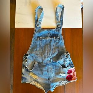 Zara denim overalls - size M